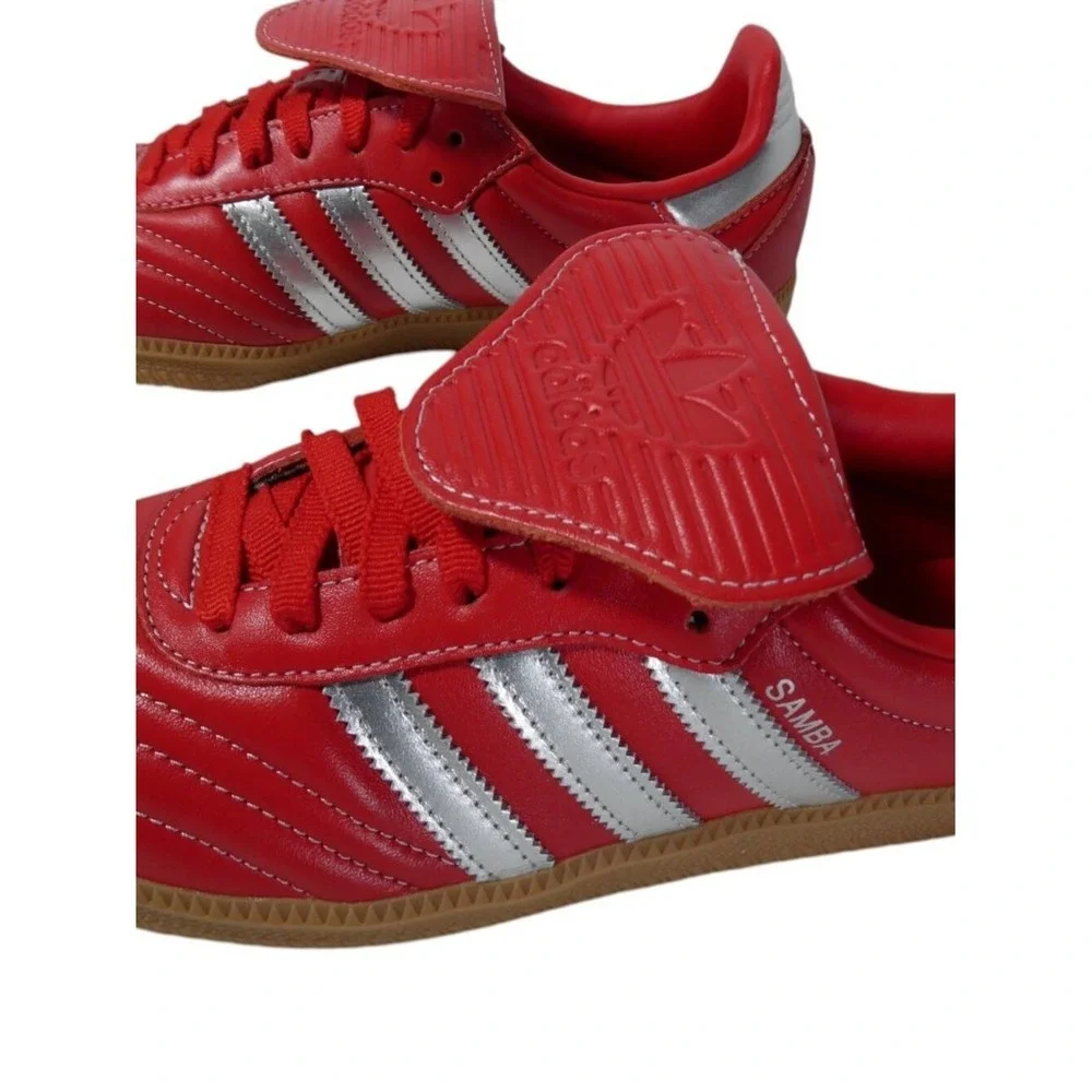 Adidas Women's Samba LT JS3938 Red Silver Sneakers‎ Size 9